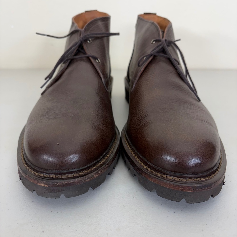 Allen Edmonds Discovery Chukka Boots Mens 10 B Brown Leather Suede 3982 Narrow - Picture 2 of 10